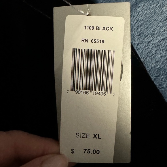 Patra Stretch Velvet Tank. black. Size XL. NWT. - Picture 5 of 6